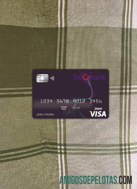 Bélgica Beobank Visa Card Photolook Frente baixar para verificação